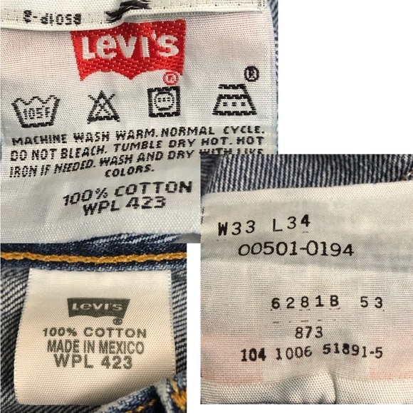 VTG LEVIS 501 Sz 32 Button Fly Jeans - Picture 14 of 14